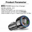 Picture of 90W Super Fast Charging USB-C Car Charger Dual PD 30W+QC3.0 Charging Station (Black)