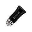 Picture of LZ-328 Safety Hammer Type QC3.0 USB Fast Charging Car Charger (Black)