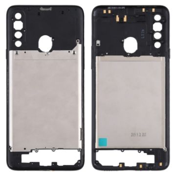 Samsung Galaxy A20s Middle Frame Bezel Plate - Black - 1