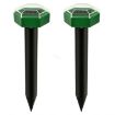 Picture of Outdoor Hexagonal Solar Ultrasonic Mole Repeller Inserted Into The Lawn Outdoor Animal Repeller (Green)