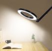 Picture of LED Eye Protection Reading Book Light USB Folding Clip Magnifying Glass Electronic Maintenance Light (5X-S (Black))
