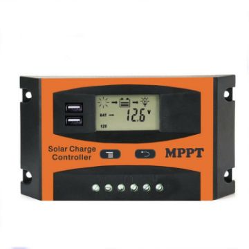 Picture of MPPT 12V/24V Automatic Identification Solar Controller With USB Output, Model: 60A
