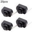 Picture of 20 PCS YT-1208-YD LED Flashlight Button Switch, Style:Bent Feet (Black)