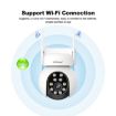 Picture of SriHome SH052B Wifi 5MP Wireless PTZ IP AI Auto Tracking Sound&Light Alarm Starlight Color Night Vision Outdoors Surveillance Camera, Plug: EU