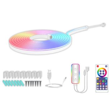 Picture of 3m USB Illusion Music Neon 16 Million Color DIY Light Strip, Specification: Graffiti WiFi