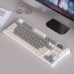 Picture of LANGTU LT84 Mechanical Luminous Keyboard, Style: Wireless Tri-Mode RGB Sea-Air Axis Pro ( Whiteout )