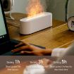 Picture of DQ709 Flame Aromatherapy Diffuser Quiet USB Air Humidifier (White)