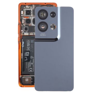 OPPO Reno8 Pro+ Battery Back Cover with Camera Lens Cover - Black - 1
