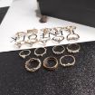 Bohemian Alloy Ring Set with Diamonds - 17pcs (SKU4832) - 3