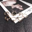 Bohemian Alloy Ring Set with Diamonds - 17pcs (SKU4832) - 5