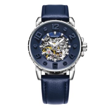 Picture of OCHSTIN 62004A Master Series Hollow Mechanical Men Watch (Silver-Blue)