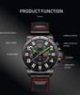 Picture of Ochstin 6122 Multi Function Quartz Watch Sports Luminous Waterproof Watch Calendar Leather Men Watch (Silver Black)