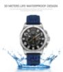 Picture of Ochstin 6122 Multi Function Quartz Watch Sports Luminous Waterproof Watch Calendar Leather Men Watch (Silver Black)