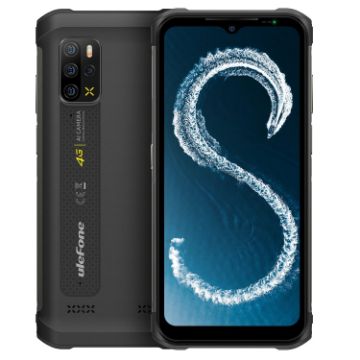 Picture of Ulefone Armor 12S Rugged Phone, 8GB+128GB, Quad Cameras, IP68/IP69K, Face ID, 5180mAh, 6.52" Android 12, MediaTek Helio G99 (Black)