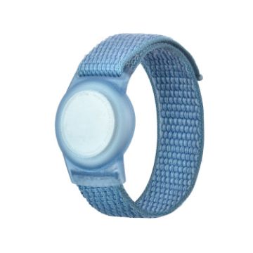 Picture of 170mm For AirTag Tracker Child Adult Nylon Strap Wristband Protective Case (Capu Blue)