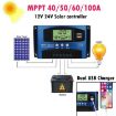 Picture of YCX-003 30-100A Solar Charging Controller with LED Screen & Dual USB Port Smart MPPT Charger, Model: 12/24/36/48/60V 100A