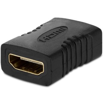 Picture of HDMI 19 Pin Female to HDMI 19Pin Female Adapter (Black)