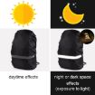 Picture of Reflective Light Waterproof Dustproof Backpack Rain Cover Portable Ultralight Shoulder Bag Protect Cover, Size:M (Black)
