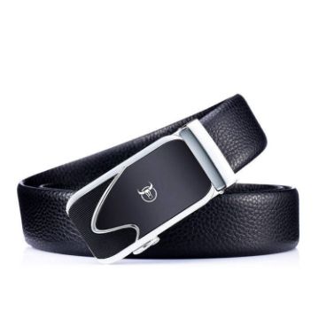 Picture of BULL CAPTAIN 02 Automatic Buckle Thickened Soft Cowhide Belt Business Men Belt, Length: 125cm