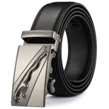 Picture of Men Automatic Buckle Belt Leather Waistband Business Style Trouser Belt Model 7