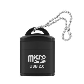 Picture of 480Mbps Mini Micro SD Card Mobile Phone High-Speed TF Memory Card Reader Computer Car Speaker Card Reader (Black)