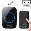 CACAZI A10G Wireless Home Cordless Bell EU Plug Black - 1