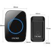 Picture of CACAZI A10G One Button One Receivers Self-Powered Wireless Home Cordless Bell, EU Plug (Black)