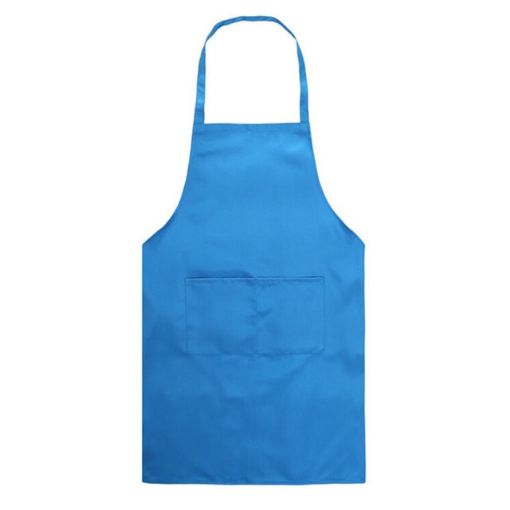 2PCS Blue Kitchen Chef Aprons with Pockets - 1