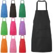 2PCS Blue Kitchen Chef Aprons with Pockets - 2