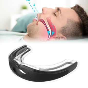 Picture of YJK100 Silicone + ABS Stop Snoring Device Anti Snore (Black)