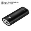 Picture of HAWEEL DIY 2x 18650 Battery (Not Included) 5600mAh Power Bank Shell Box with USB Output & Indicator (Black)