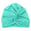 Picture of Baby Hat Cotton Soft Turban Knot Summer Bohemian Kids Girls Newborn Cap (Light Green)