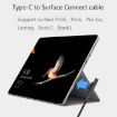 Picture of Surface Pro 7/6/5 to USB-C/Type-C Male Interfaces Power Adapter Charger Cable for Microsoft Surface Pro 7/6/5/4/3/Microsoft Surface Go (Black)