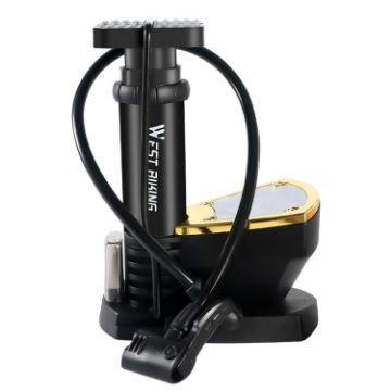 Picture of WEST BIKING Portable Mountain Bike Foot Pump With Barometer (118 Black)