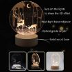 Picture of 3D Atmosphere Decorative Light Acrylic Inner Carved LED Night Light Creative Girl Table Lamp (Cartoon Astronaut)
