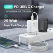 Samsung TA800 PD/PPS 25W Type-C Port Charger - EU Plug - Black - 3