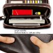 Picture of LEINASEN A80 Multi-Card Men Hand Bag Double Zip Big Capacity Wallet (Black)
