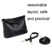 Picture of Ladies Fashion Single Shoulder Soft Leather Small Square Bag (Black)