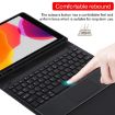 Picture of Detachable Bluetooth Keyboard + Leather Case for iPad 10.2"/iPad Air, Touch Pad & Pen Slot (Black)
