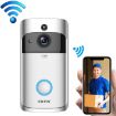 Picture of EKEN V5 Smart Phone Call Visual Recording Video Doorbell Night Vision Wireless WiFi Security Home Monitor Intercom Door Bell, Standard (Silver)