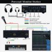 Picture of B877 3 Channel Personal Listener Headset Listening Mixer (Black)