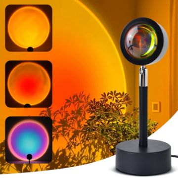 Picture of Sunset Background Remote Control RGB Floor Ambient Projection Light Bluetooth APP
