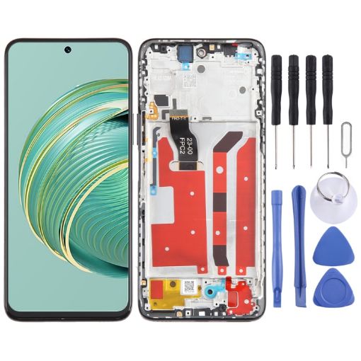 Huawei Nova 10z LCD Screen Digitizer Assembly with Frame - Black - 1