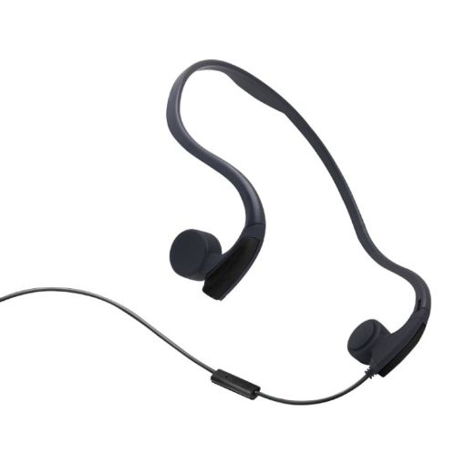 Wire-Controlled Bone Conduction Headphone - Black - 1