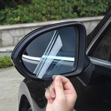 Picture of 2pcs/Set Rainproof Anti-Fog And Anti-Reflective Film For Car Rearview Mirror Ellipse 95x135mm (Transparent)
