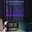 15W Ambient Light Clock Bluetooth Speaker Charger (White) - 5