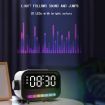 Picture of 15W 3-In-1 Ambient Light Digital Display Clock Bluetooth Speaker Magnetic Wireless Charger (White)