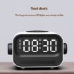 Picture of 15W 3-In-1 Ambient Light Digital Display Clock Bluetooth Speaker Magnetic Wireless Charger (White)