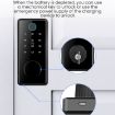 Picture of LOCSTAR C87 Automatic Fingerprint Lock Entry Door Password Smart Lock (Black)