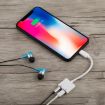 GL011 2 in 1 Audio Charging Adapter - White - 6